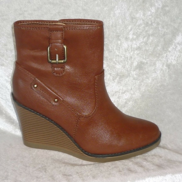 Womens Boots Liz Claiborne Wedge Ankle 6.5, 10 NEW - Picture 2 of 8